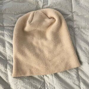 Blush pink slouch beanie hat one size NWOT